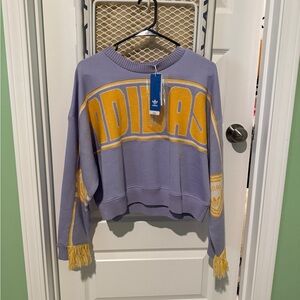 Adidas Lavender and Gold Sweatshirt
